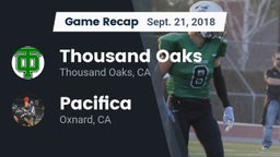 Recap: Thousand Oaks  vs. Pacifica  2018