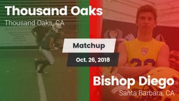 Matchup: Thousand Oaks High vs. Bishop Diego  2018