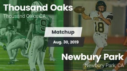 Matchup: Thousand Oaks High vs. Newbury Park  2019
