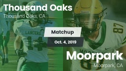 Matchup: Thousand Oaks High vs. Moorpark  2019