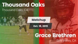 Matchup: Thousand Oaks High vs. Grace Brethren  2019