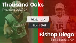 Matchup: Thousand Oaks High vs. Bishop Diego  2019