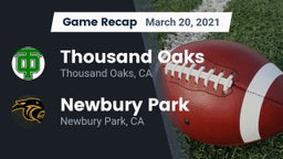 Recap: Thousand Oaks  vs. Newbury Park  2021