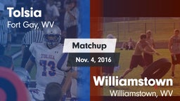 Matchup: Tolsia vs. Williamstown  2016