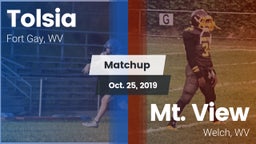 Matchup: Tolsia vs. Mt. View  2019