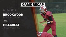 Recap: Brookwood  vs. Hillcrest  2016