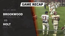 Recap: Brookwood  vs. Holt  2016