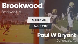 Matchup: Brookwood vs. Paul W Bryant  2017