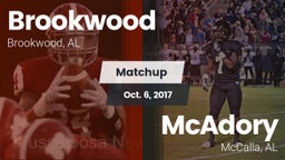 Matchup: Brookwood vs. McAdory  2017