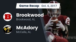 Recap: Brookwood  vs. McAdory  2017