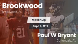 Matchup: Brookwood vs. Paul W Bryant  2019