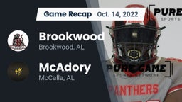 Recap: Brookwood  vs. McAdory  2022