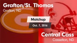Matchup: Grafton/St. Thomas vs. Central Cass  2016
