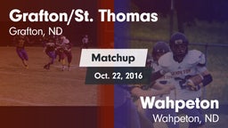 Matchup: Grafton/St. Thomas vs. Wahpeton  2016