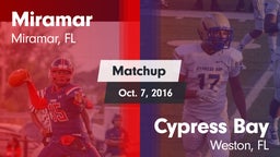 Matchup: Miramar vs. Cypress Bay  2016