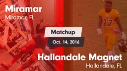 Matchup: Miramar vs. Hallandale Magnet  2016