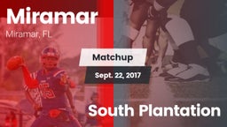 Matchup: Miramar vs. South Plantation  2017