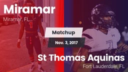 Matchup: Miramar vs. St Thomas Aquinas  2017