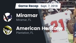 Recap: Miramar  vs. American Heritage  2018