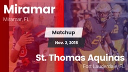 Matchup: Miramar vs. St. Thomas Aquinas  2018