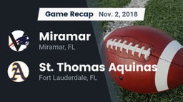 Recap: Miramar  vs. St. Thomas Aquinas  2018