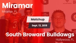 Matchup: Miramar vs. South Broward  Bulldawgs 2019