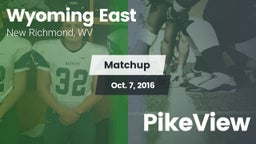 Matchup: Wyoming East vs. PikeView 2016