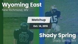 Matchup: Wyoming East vs. Shady Spring  2016