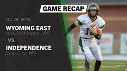 Recap: Wyoming East  vs. Independence  2016