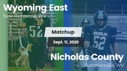 Matchup: Wyoming East vs. Nicholas County  2020