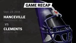 Recap: Hanceville  vs. Clements  2016