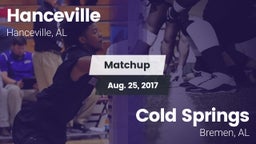 Matchup: Hanceville vs. Cold Springs  2017