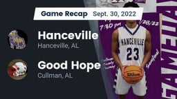Recap: Hanceville  vs. Good Hope  2022