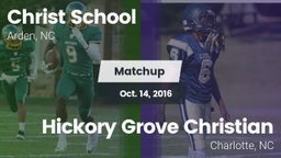 Matchup: Christ School vs. Hickory Grove Christian  2016