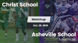Matchup: Christ School vs. Asheville School 2016