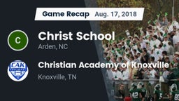 Recap: Christ School vs. Christian Academy of Knoxville 2018