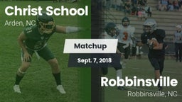 Matchup: Christ School vs. Robbinsville  2018