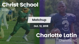 Matchup: Christ School vs. Charlotte Latin  2018