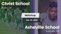 Matchup: Christ School vs. Asheville School 2018