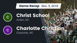 Recap: Christ School vs. Charlotte Christian  2018