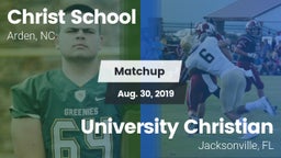 Matchup: Christ School vs. University Christian  2019