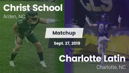 Matchup: Christ School vs. Charlotte Latin  2019