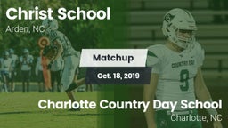 Matchup: Christ School vs. Charlotte Country Day School 2019