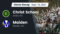 Recap: Christ School vs. Maiden  2021