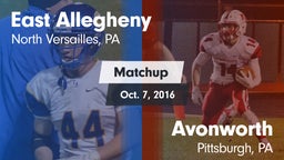 Matchup: East Allegheny vs. Avonworth  2016