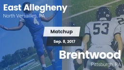 Matchup: East Allegheny vs. Brentwood  2017