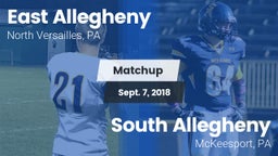Matchup: East Allegheny vs. South Allegheny  2018
