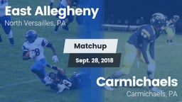 Matchup: East Allegheny vs. Carmichaels  2018