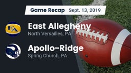 Recap: East Allegheny  vs. Apollo-Ridge  2019