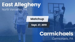 Matchup: East Allegheny vs. Carmichaels  2019